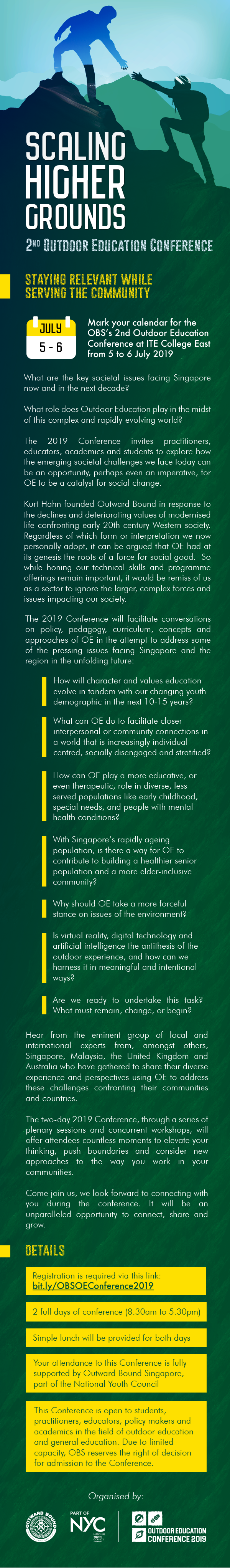Obs Outdoor Education Conference 2019